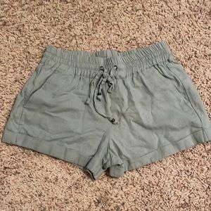 Blue canvas shorts